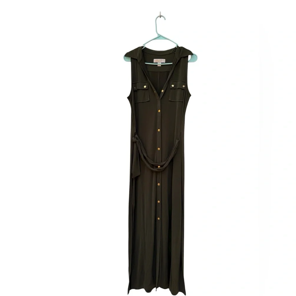 Michael Kors Dark Olive Maxi Dress - Picture 1 of 3